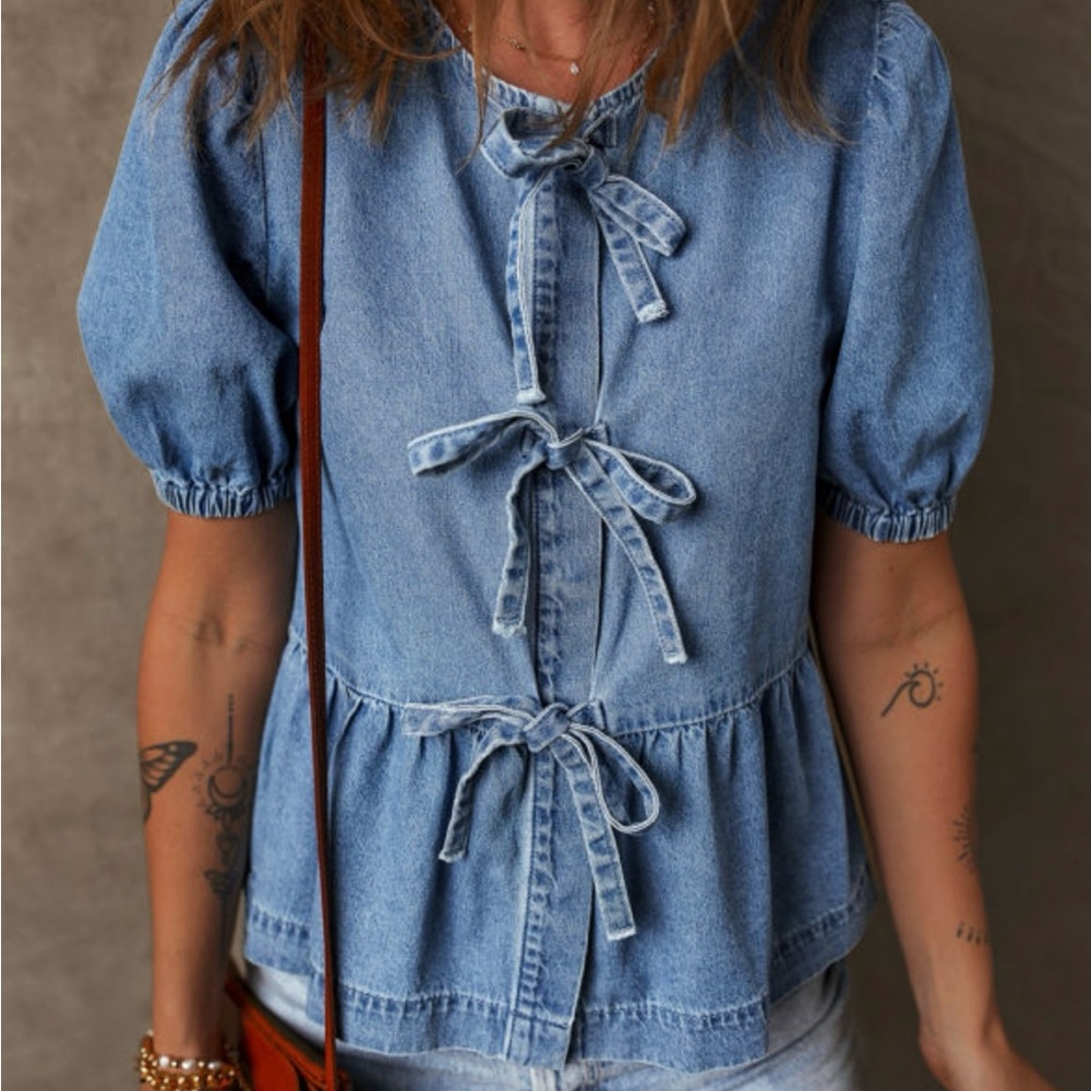 Denim Blue Women's Top